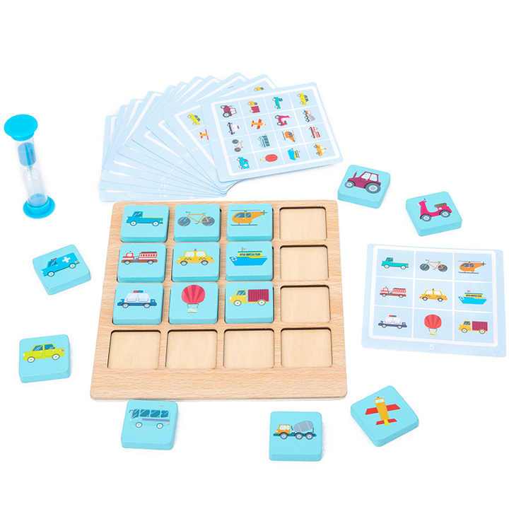 Memory Wooden Memory Game | Brain-Boosting Pattern Matching Toy for Kids 3+