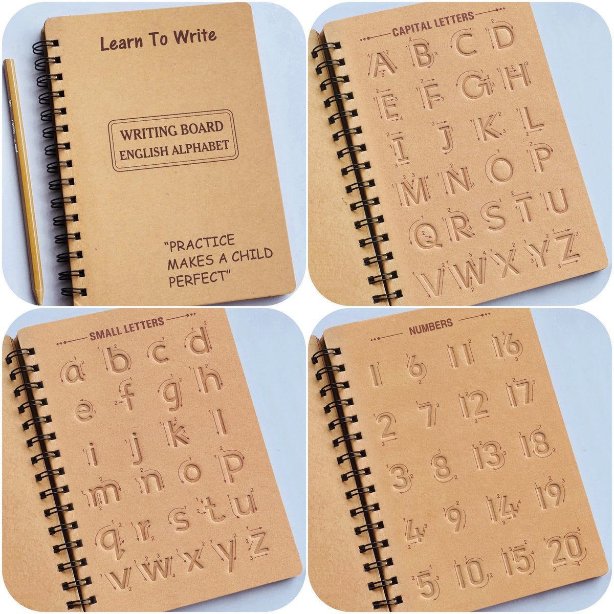 Reusable Tracing & Writing Practice Book for Kids | Each Book Rs.209