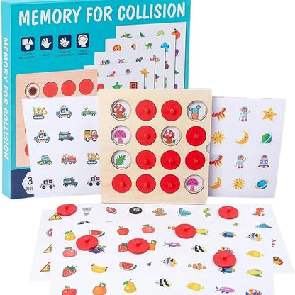Memory Collision Game - Fish, ABC and Flowers, Numbers and Shapes, Vegetables and Fruits, Boats and Cars, Animals