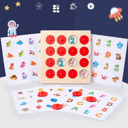 Memory Collision Game - Fish, ABC and Flowers, Numbers and Shapes, Vegetables and Fruits, Boats and Cars, Animals