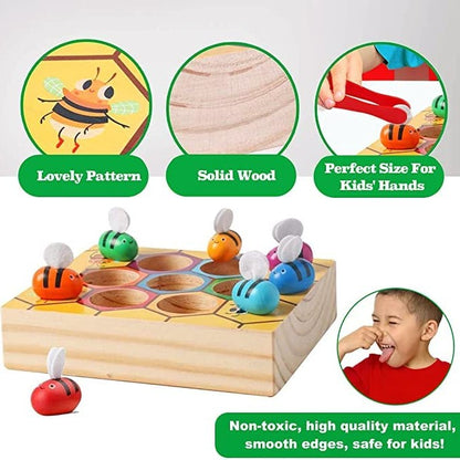 Honey Bee-Catching Sorting & Stacking - Skills Enhancement Motor Skill Toys