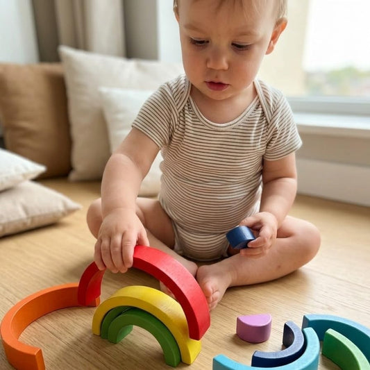 Wooden Rainbow Staker