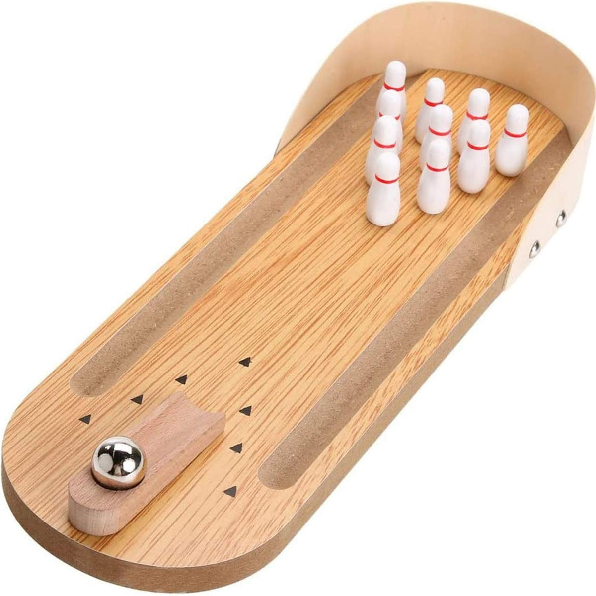 Mini Tabletop Bowling Set with Pins & Ball
