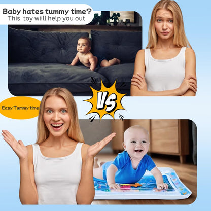 Baby Water Tummy Time Sensory Mat – Ocean Animals | Sensory & Motor Skill Development