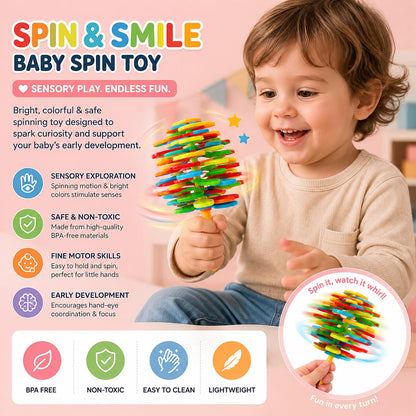 Candy Flower Spinner Toy for Kids | Colorful Twisting & Rotating Sensory Fidget Toy