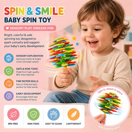 Candy Flower Spinner Toy for Kids | Colorful Twisting & Rotating Sensory Fidget Toy