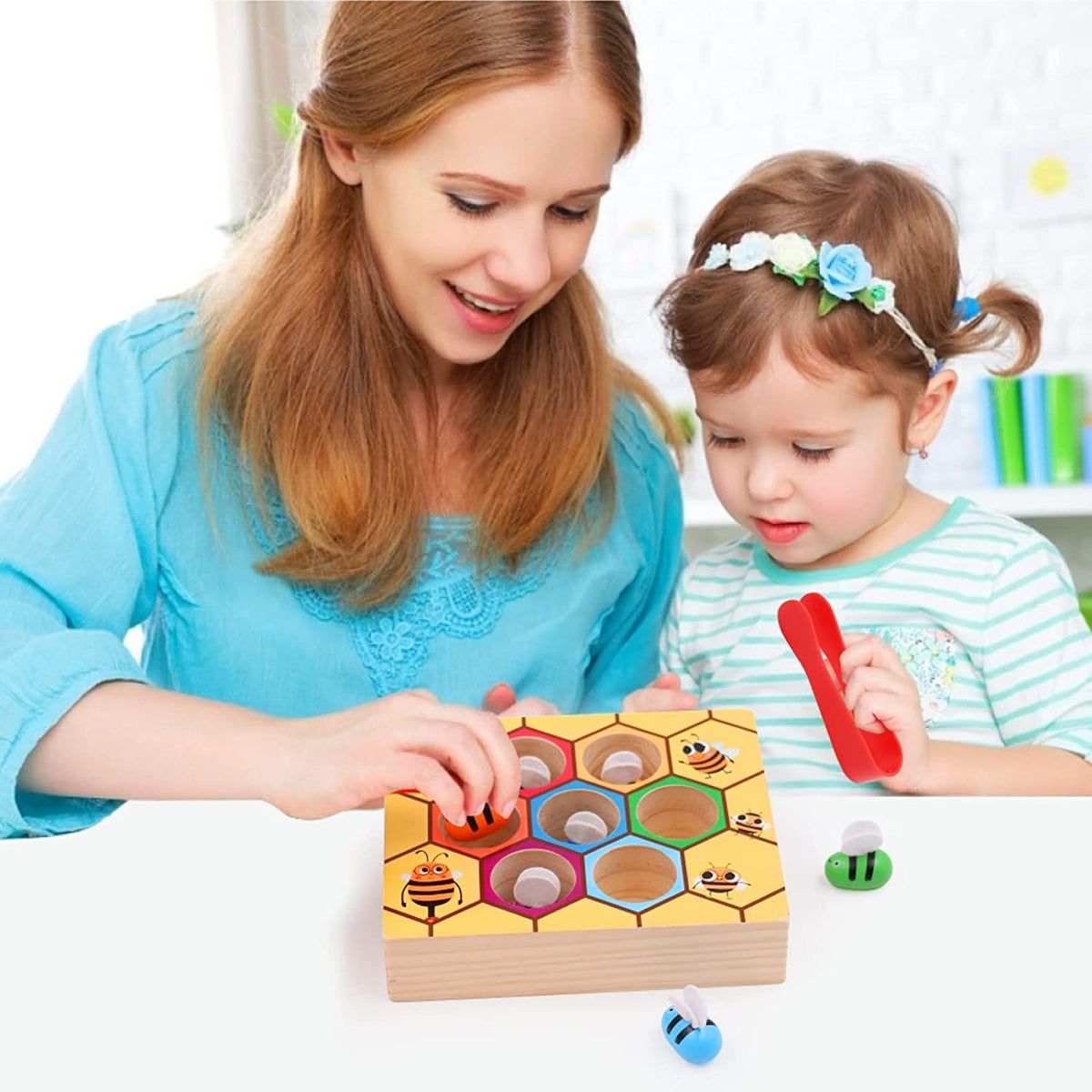 Honey Bee-Catching Sorting & Stacking - Skills Enhancement Motor Skill Toys