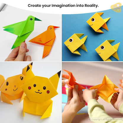 Kids Origami Paper Craft Kit – 56 Creative Designs with 3 Sheets Each