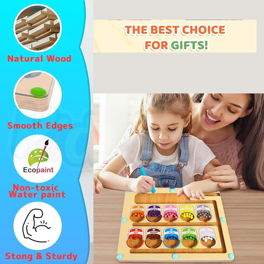 Color Classification Magnetic Counting & Color Matching Board for Kids