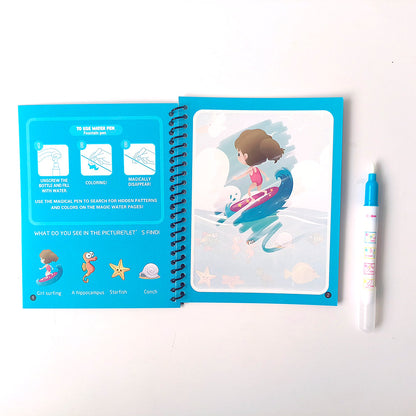 2-Pack Reusable Water Magic Coloring Books