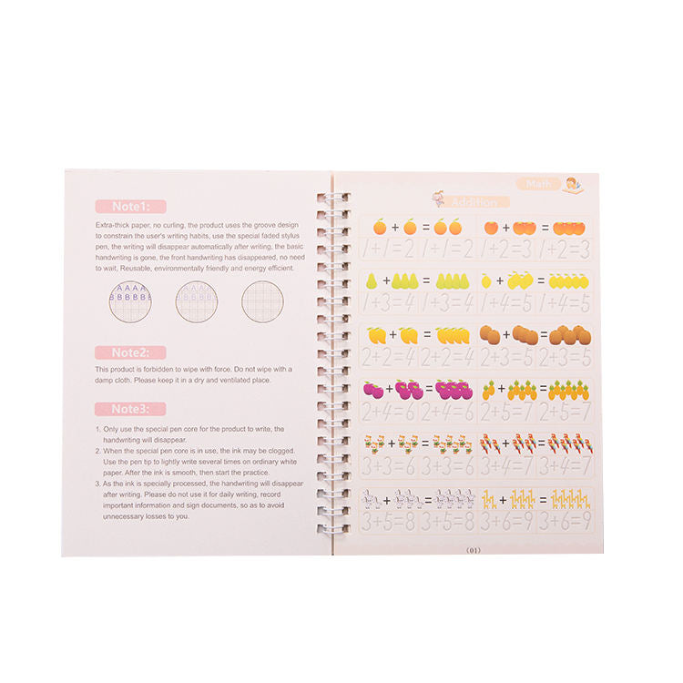 4-in-1 Magic Reusable Practice Copybook Set