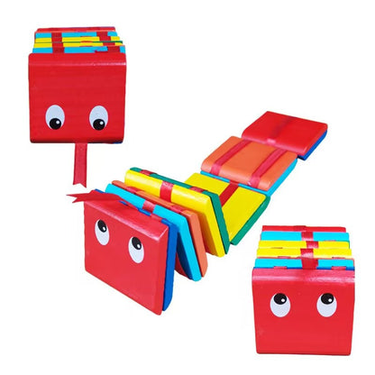 Wooden Rainbow Cascade Toy (ladder Flip)