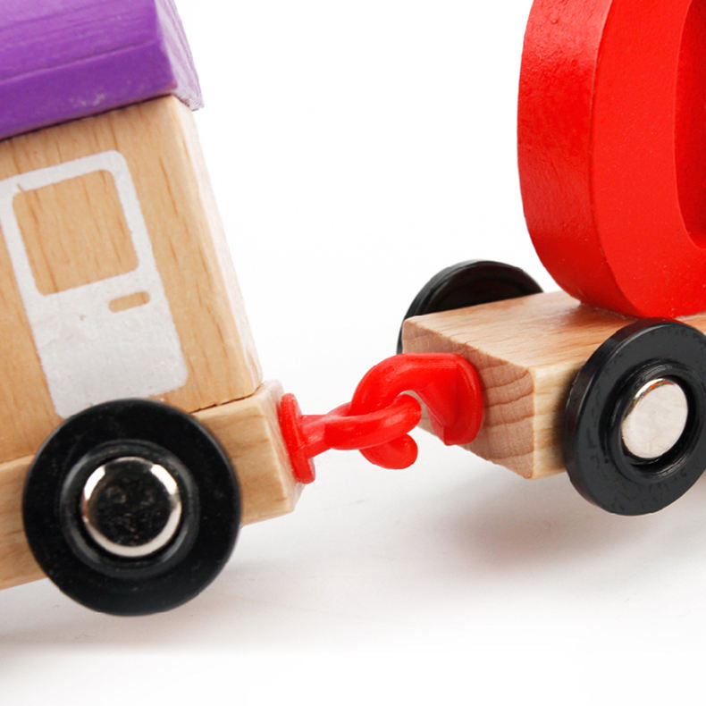 Wooden Number Train Toy for Kids – Educational Counting & Math Learning Train Set