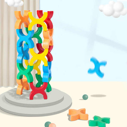 Balanced Blocks Wooden Stacking Game