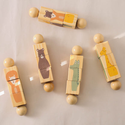 Wooden Rotating Puzzle for Toddlers