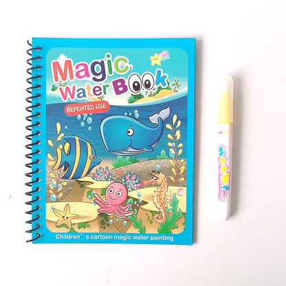 2-Pack Reusable Water Magic Coloring Books