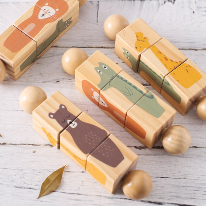 Wooden Rotating Puzzle for Toddlers