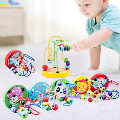 Mini Wooden Bead Maze Toy