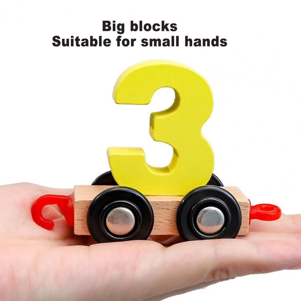 Wooden Number Train Toy for Kids – Educational Counting & Math Learning Train Set