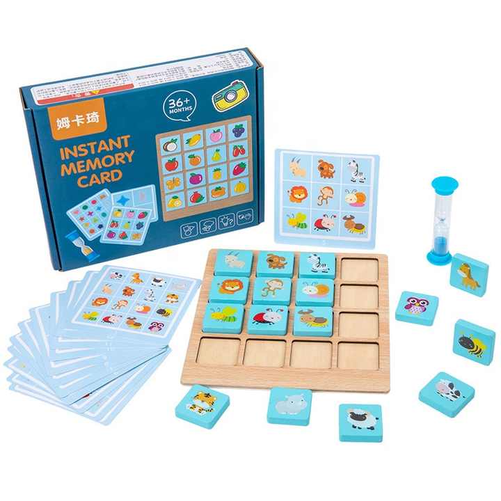 Memory Wooden Memory Game | Brain-Boosting Pattern Matching Toy for Kids 3+