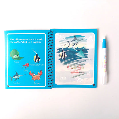 2-Pack Reusable Water Magic Coloring Books