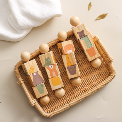 Wooden Rotating Puzzle for Toddlers