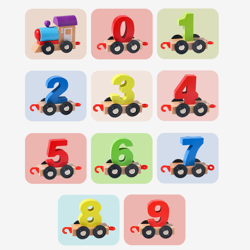 Wooden Number Train Toy for Kids – Educational Counting & Math Learning Train Set