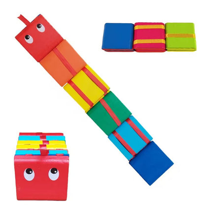 Wooden Rainbow Cascade Toy (ladder Flip)