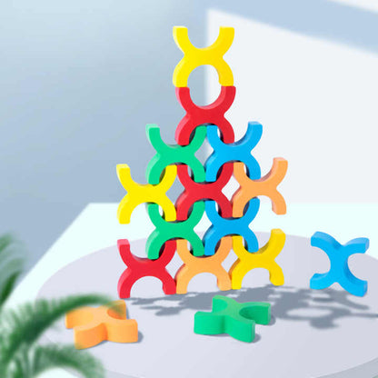 Balanced Blocks Wooden Stacking Game