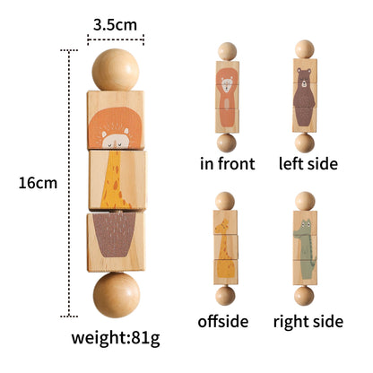 Wooden Rotating Puzzle for Toddlers