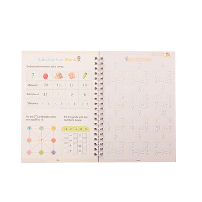 4-in-1 Magic Reusable Practice Copybook Set