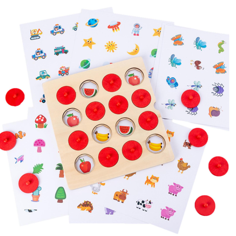 Memory Collision Game - Fish, ABC and Flowers, Numbers and Shapes, Vegetables and Fruits, Boats and Cars, Animals