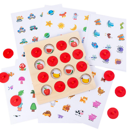 Memory Collision Game - Fish, ABC and Flowers, Numbers and Shapes, Vegetables and Fruits, Boats and Cars, Animals