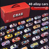 48-Piece Pull Back Racing Cars Set with Container Storage & Play Mat