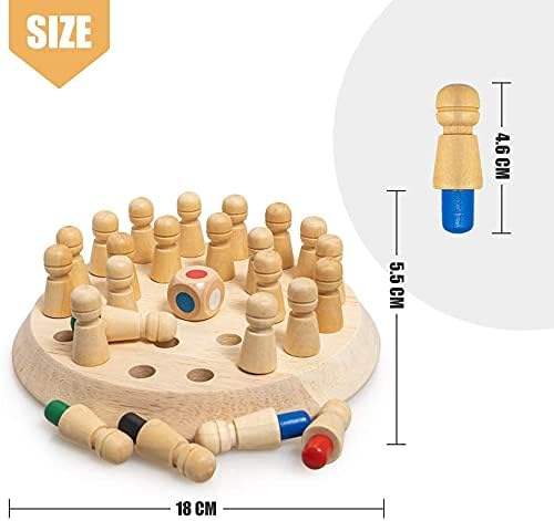 Wooden Memory Chess Game – Match, Remember & Win!