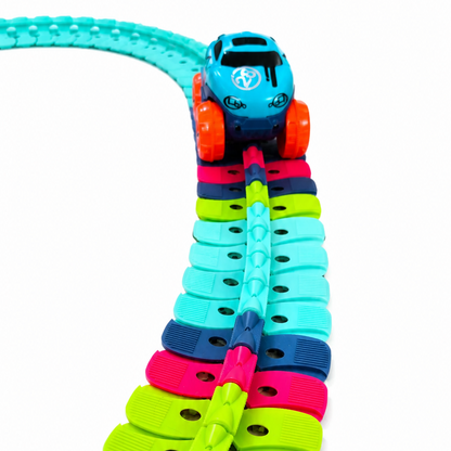 Monster Truck Wheels Track Set 102 Pcs| Electric Racing Adventure Toy for Kids | Ages 3+